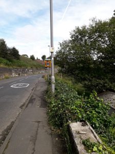 Bronte Way sign on A644