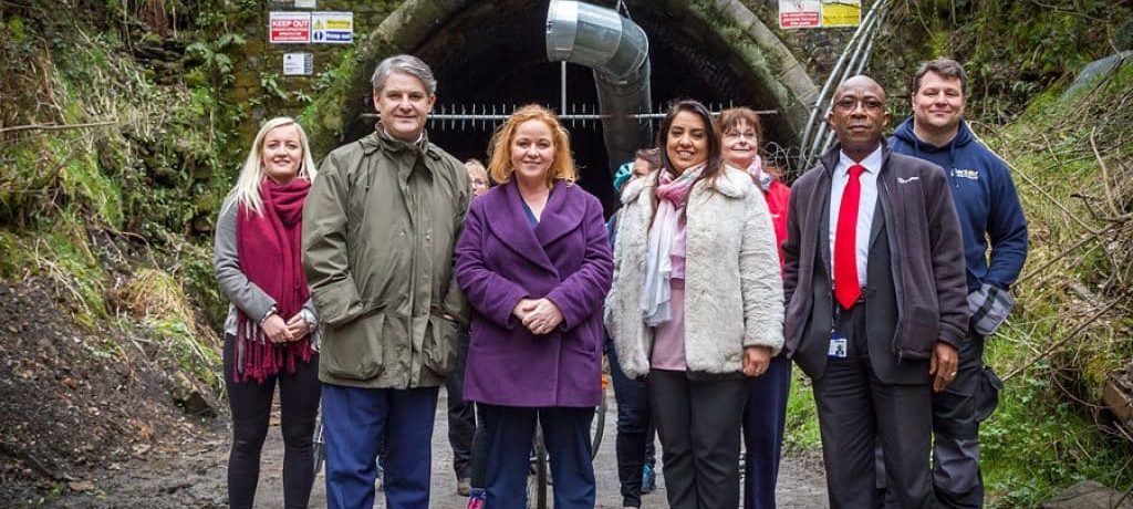 MP Visit Queensbury Tunnel