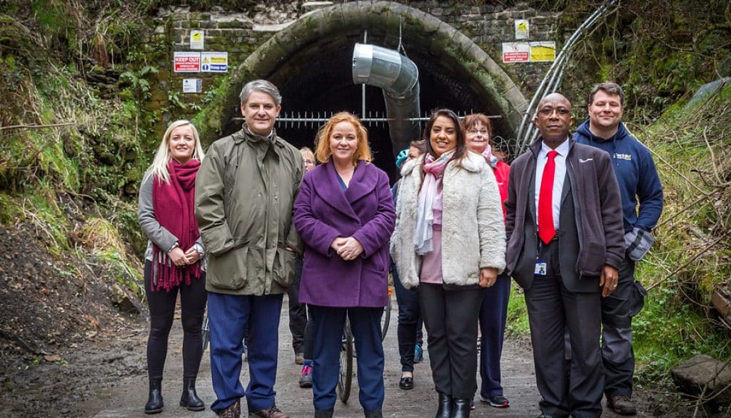 MP Visit Queensbury Tunnel
